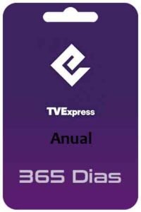 Código de recarga tv express anual 365 dias